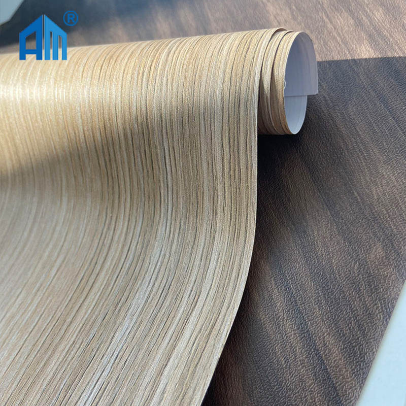 Factory supplier 1220mm width self adhesive PVC film wood grain vinyl covering for furniture